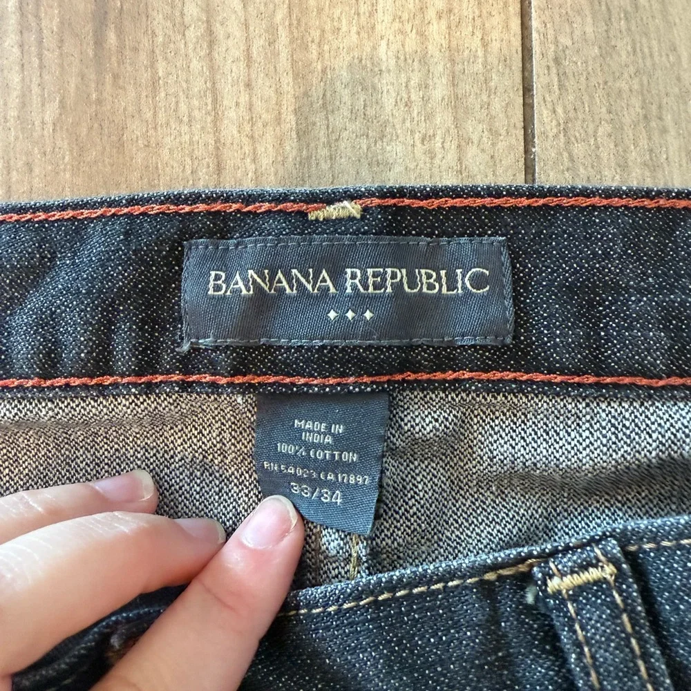 Banana Republic Dark Blue Men's Straight Jeans Rustic